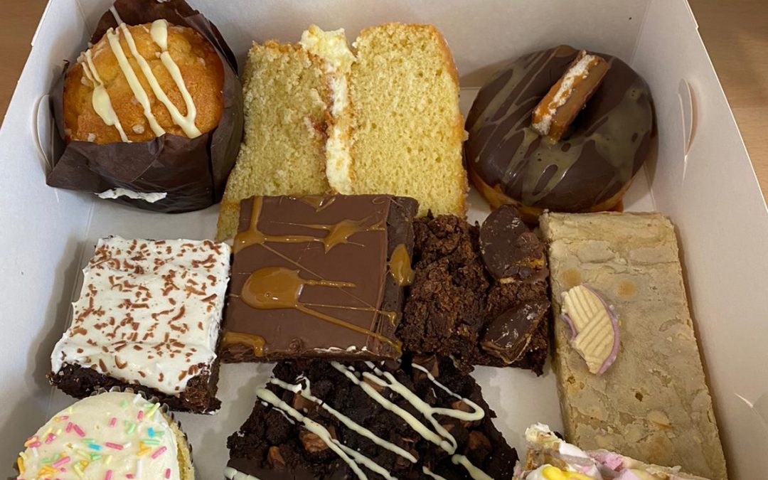 Tray of Cakes from Ben’s Bakes from Tina – Parkinson’s Nurse