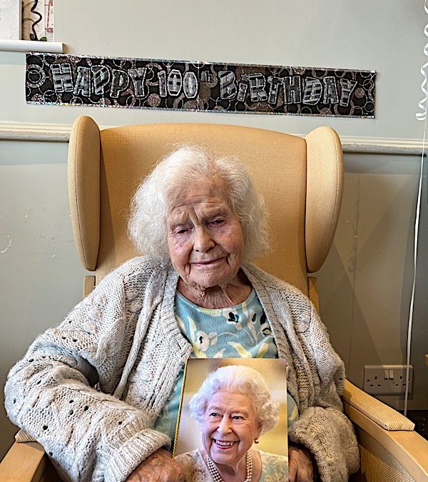 Congratulations to Joan for turning 100!