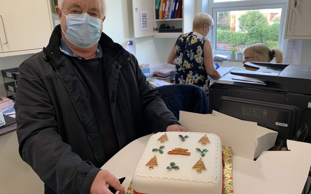 A Home-Made Christmas Cake for our Residents!