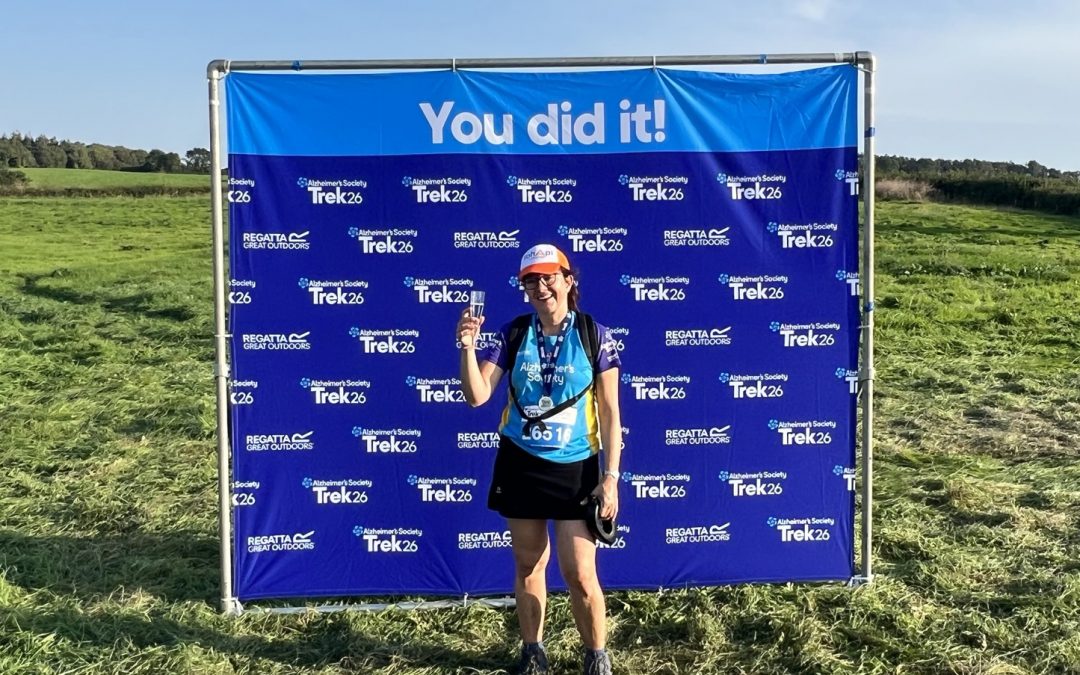 Cecile completing the South Devon Coast Path Trek 26