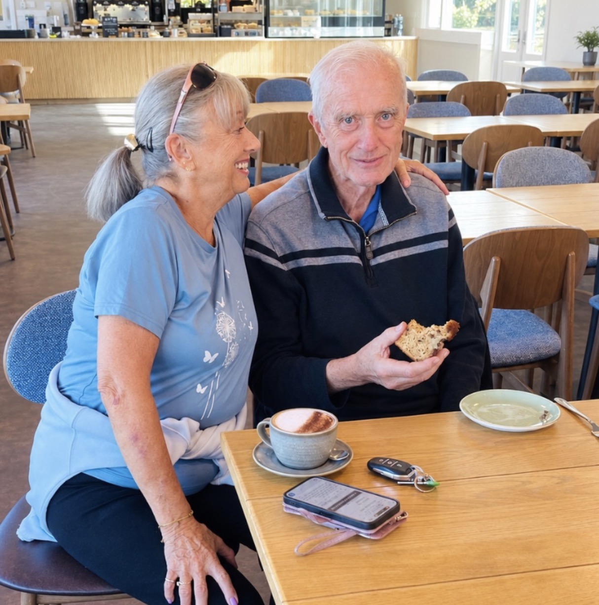 Screenshot Residents enjoying a treat at the Occombe Farm cafe