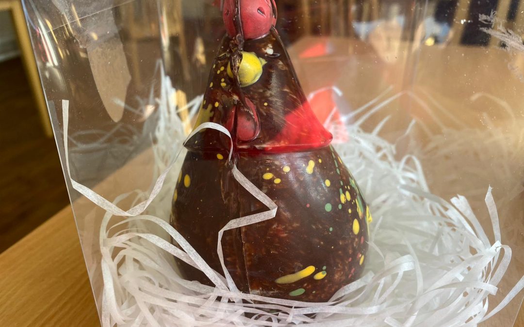 Easter Chocolate donated: the chocolate chickens